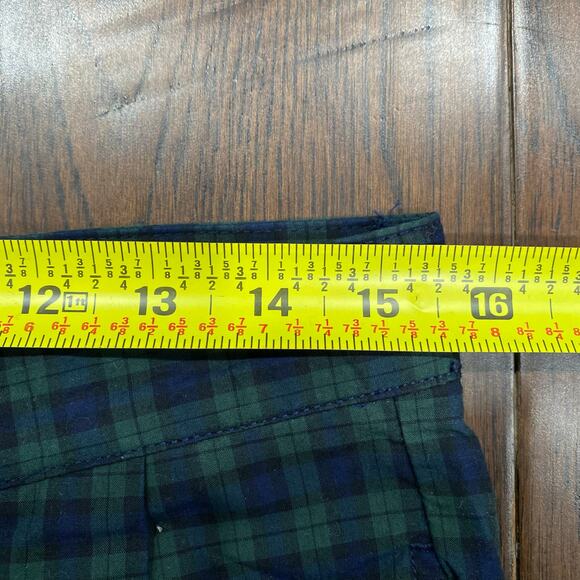 NWT Vintage Tommy Hilfiger Mens Green Blue Black Watch Plaid Pleated Pants 32x32 - Picture 5 of 7